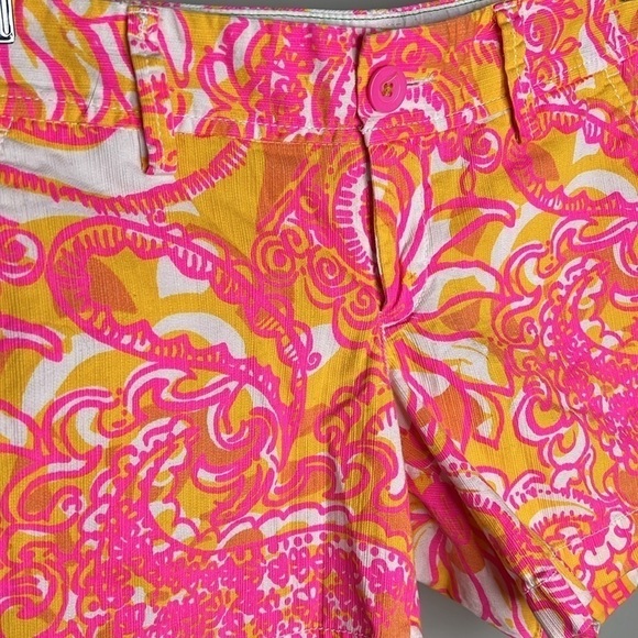Lily Pulitzer The Callahan Short Sea and Be Seen 5 Inseam Printed Cotton Size 4 - Picture 2 of 5